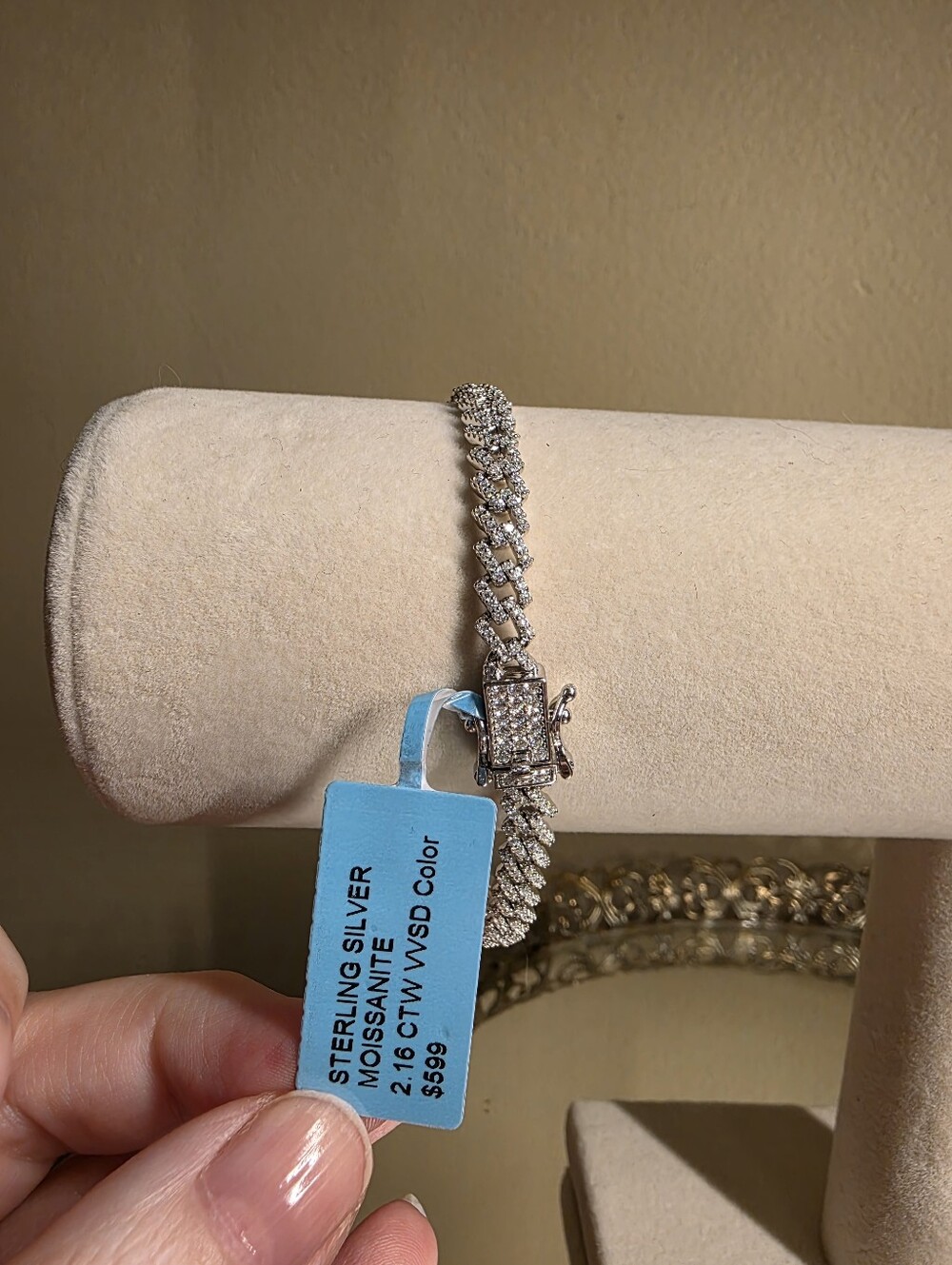 ✨️✨️ 925 Sterling Silver Moissanite Monaco Bracelet